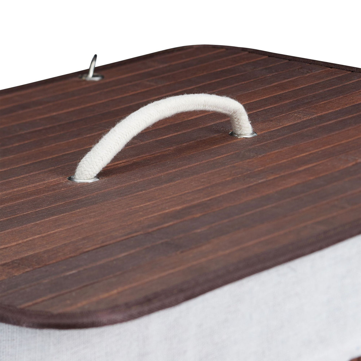 Bamboo Laundry Bin with Lid and Washable Bag