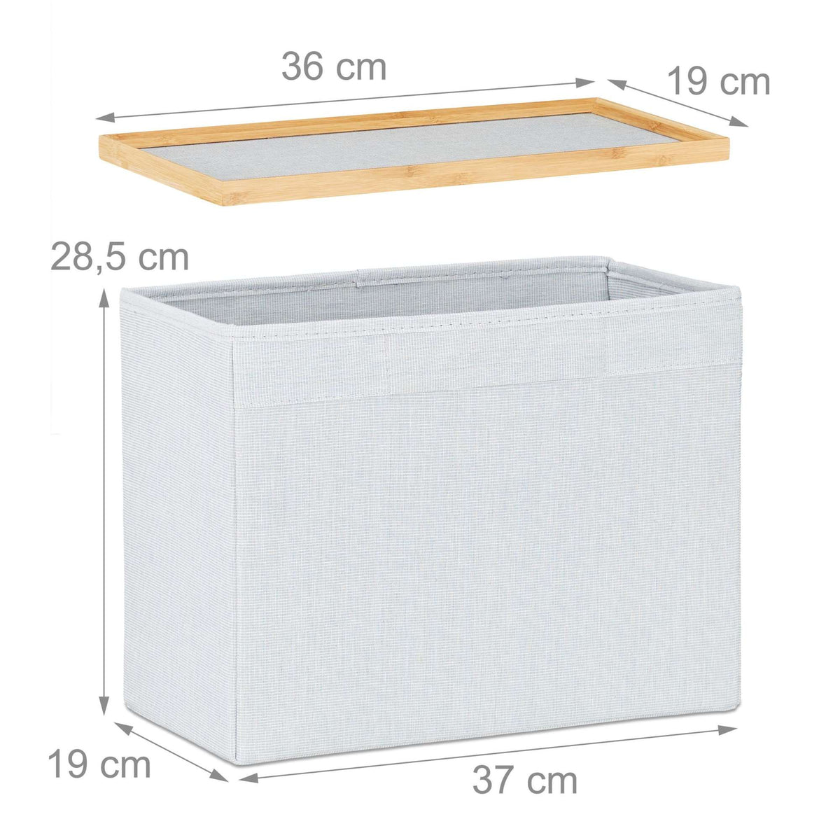 Bamboo Storage Ottoman