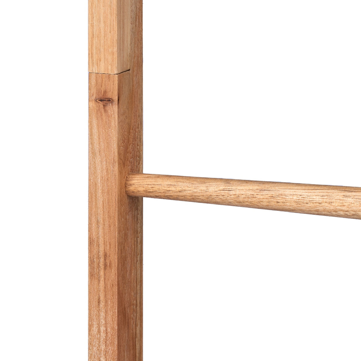Bamboo Towel Stand with 6 Bars and 2 Shelves
