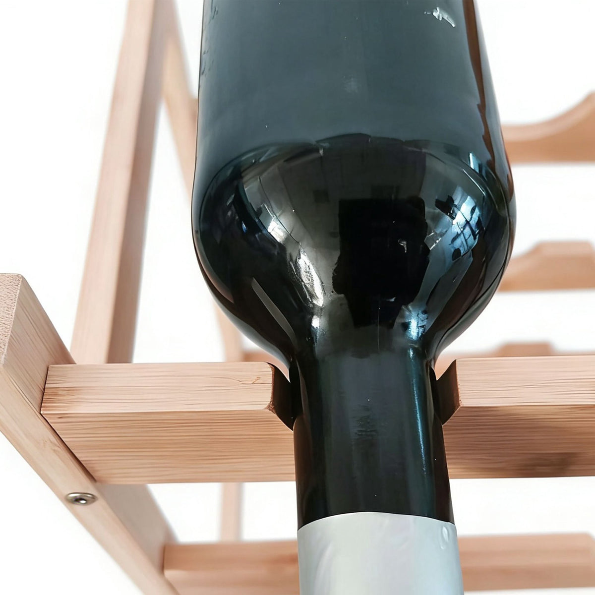 Bamboo Wine Rack for Kitchen & Home Bar Storage