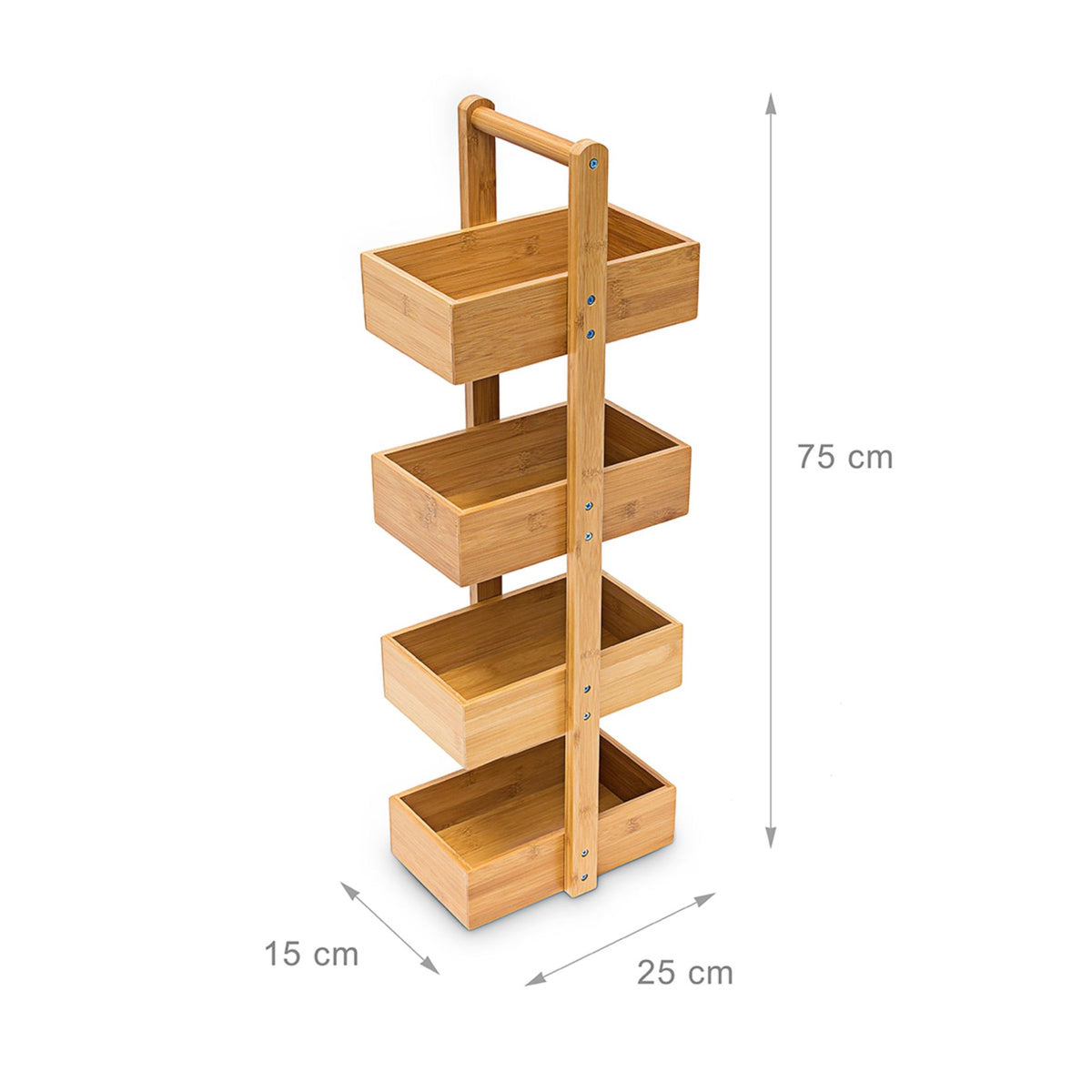 Bamboo bathroom shelf