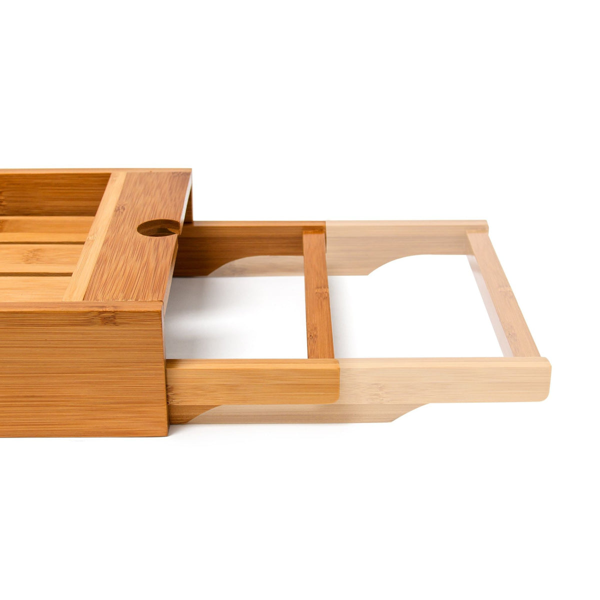 Bamboo bathtub shelf