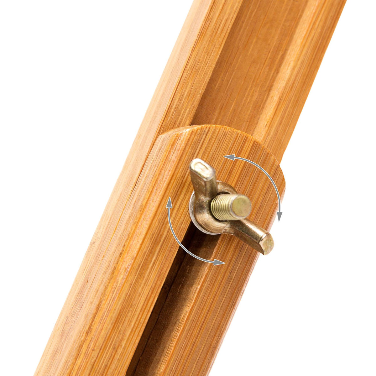 Bamboo bed tray with reading tab