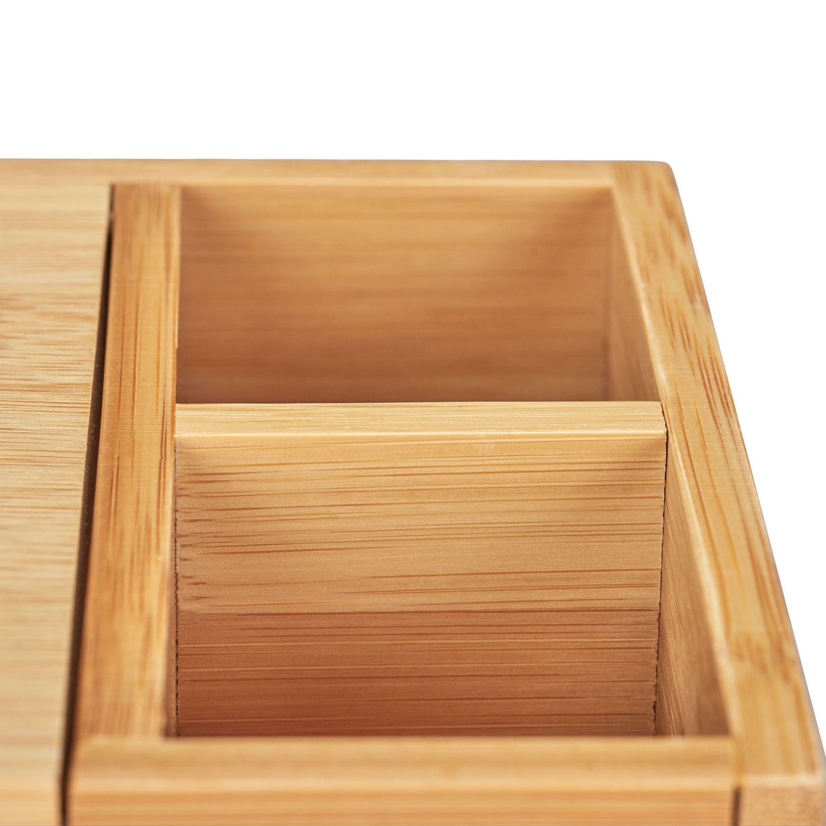Bamboo cloth dispenser with 2 compartments