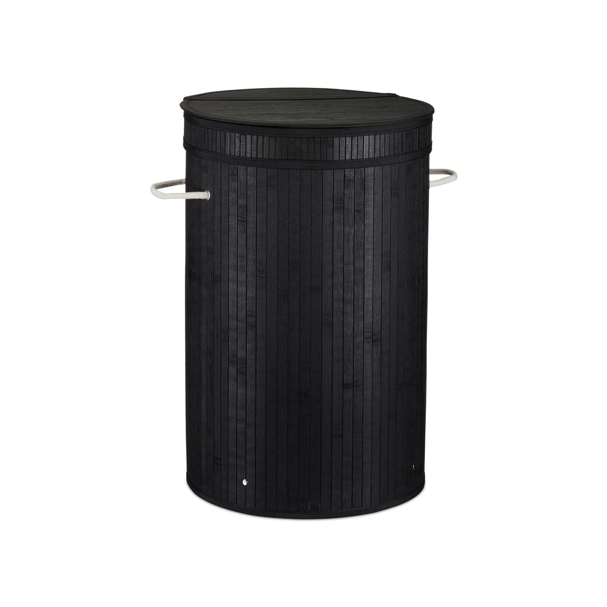 Bamboo laundry basket with lid
