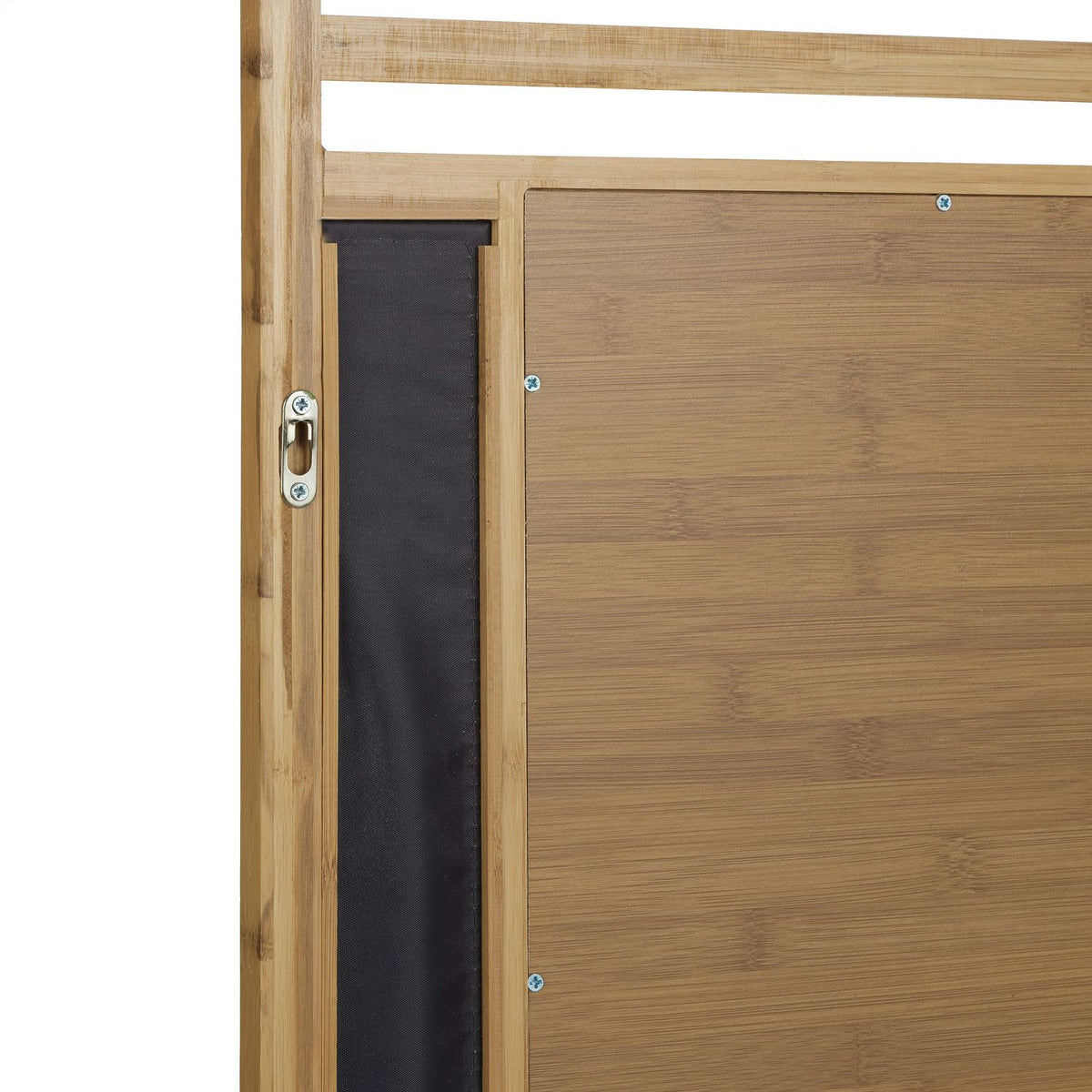 Bamboo mirror with decorative frame