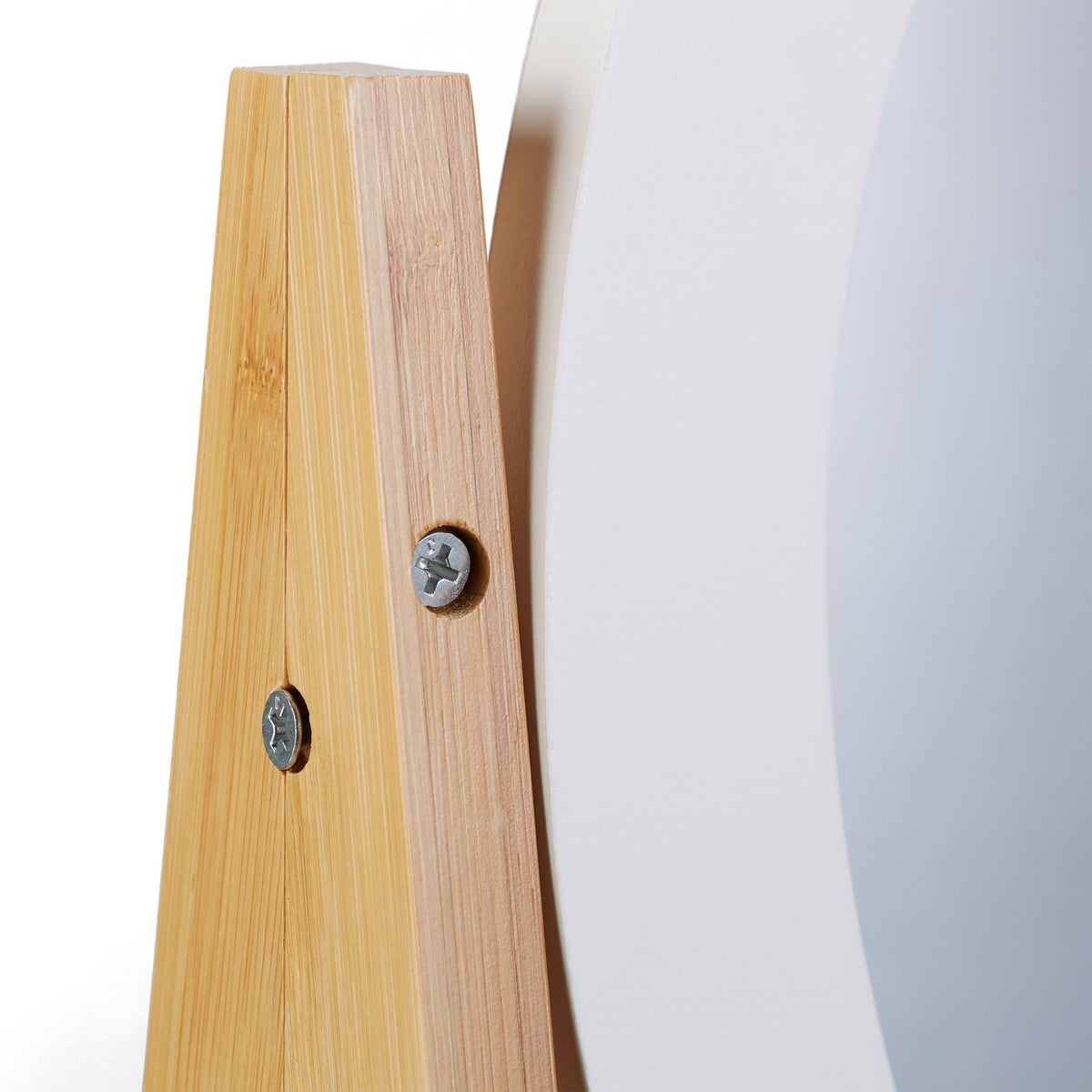 Bamboo mirror with storage
