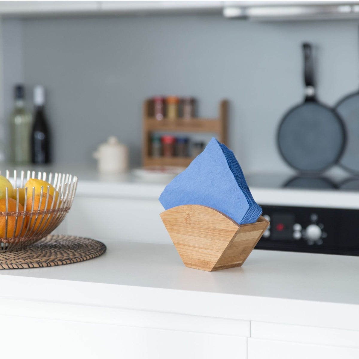 Bamboo napkin holder