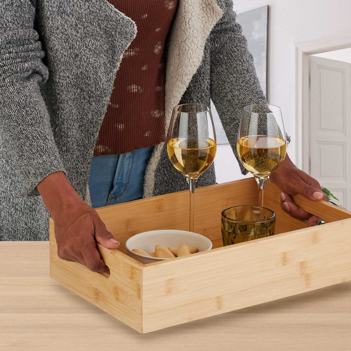 Bamboo sofa bar
