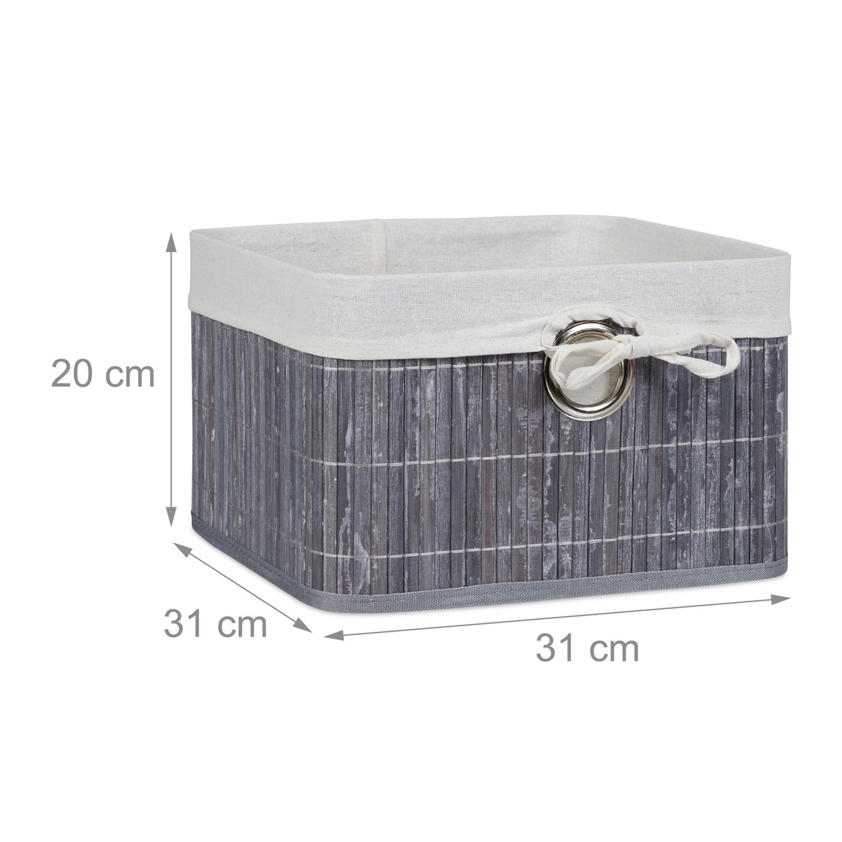 Bamboo storage basket