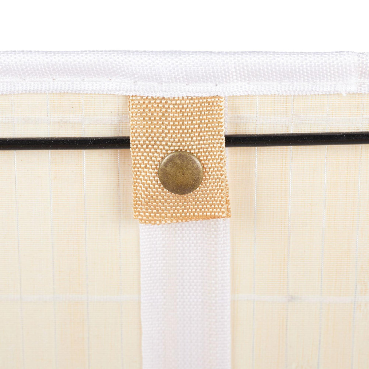 Bamboo storage basket with print
