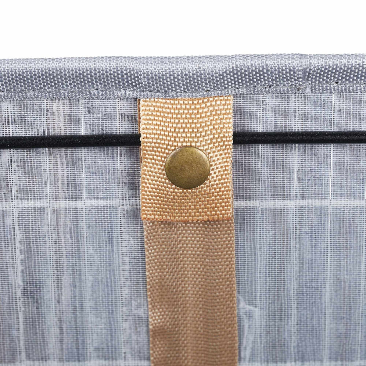 Bamboo storage basket with print