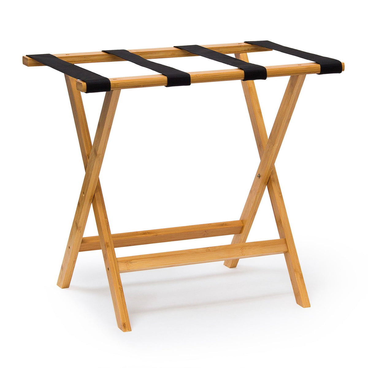 Bamboo suitcase stand