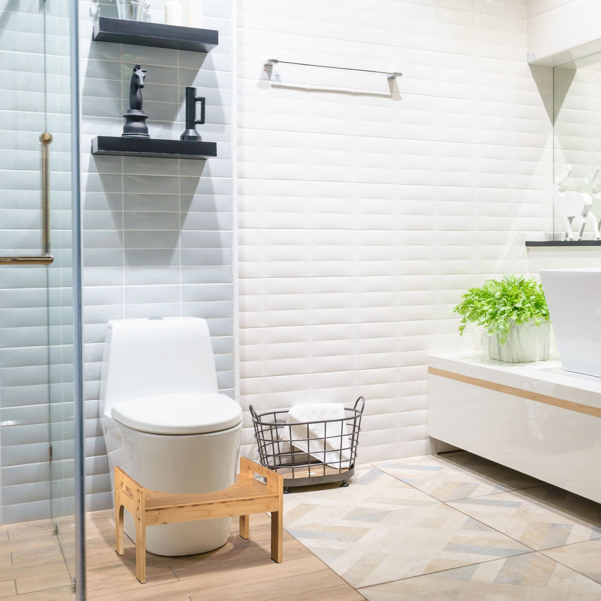 Bamboo toilet seat