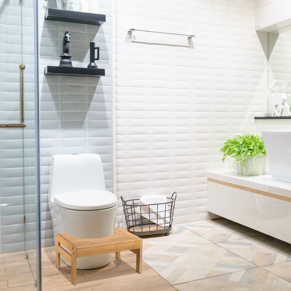 Bamboo toilet seat