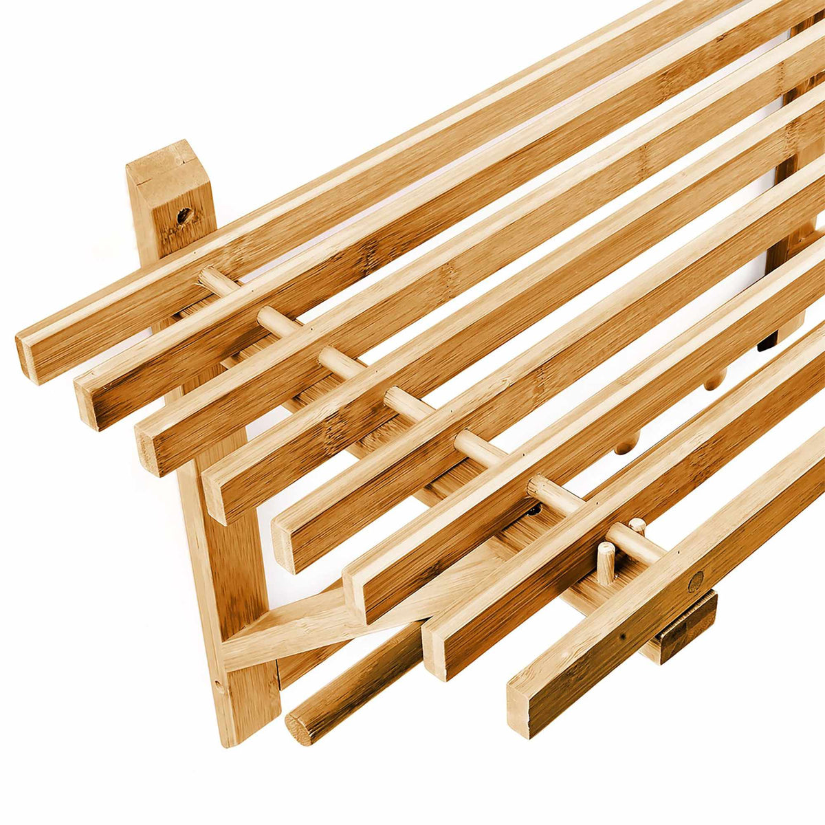 Bamboo wall shelf