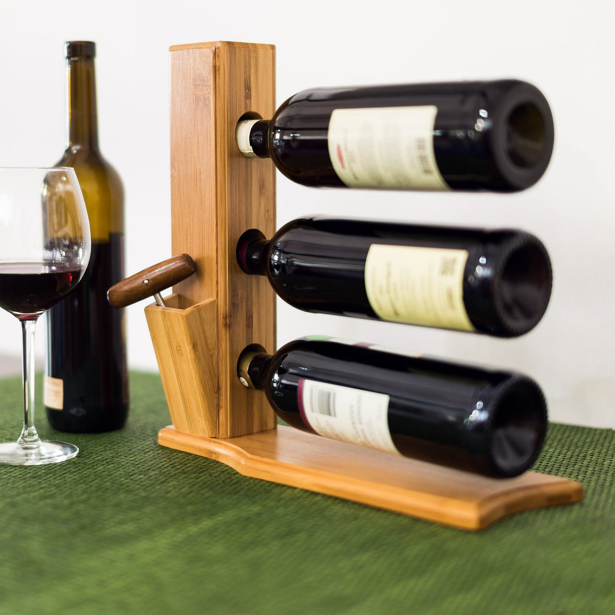 Bamboo wine rack