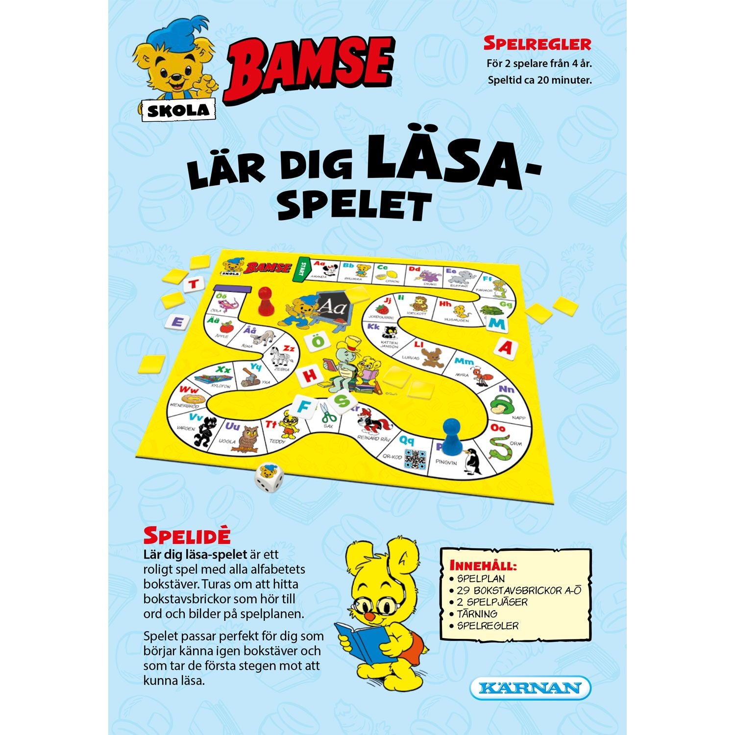 Bamse Learn to read game