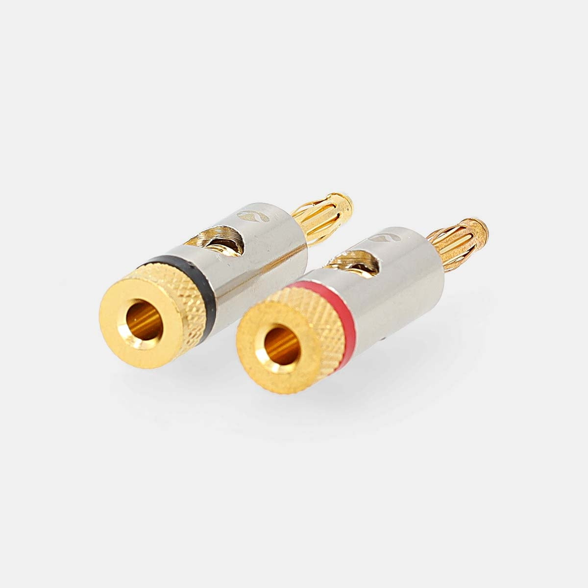 Banana Connector | Straight | Male | Gold Plated | Screw | Cable input diameter: 3.0 mm | Metal | Gold | 2 pcs. | Envelope