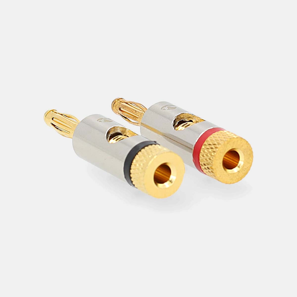 Banana Connector | Straight | Male | Gold Plated | Screw | Cable input diameter: 3.0 mm | Metal | Gold | 2 pcs. | Envelope