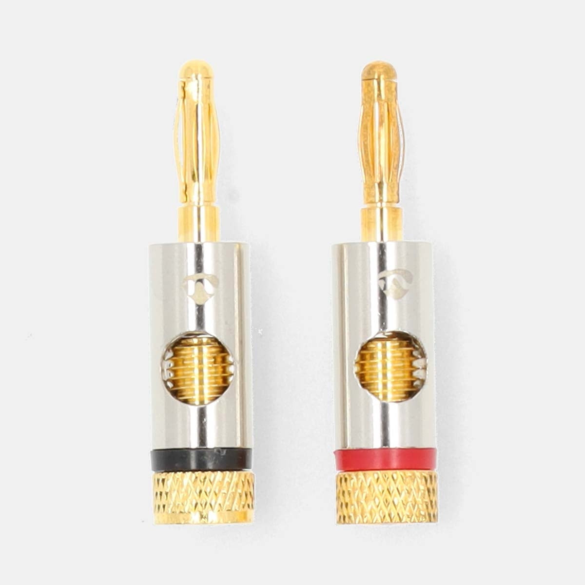 Banana Connector | Straight | Male | Gold Plated | Screw | Cable input diameter: 3.0 mm | Metal | Gold | 2 pcs. | Envelope