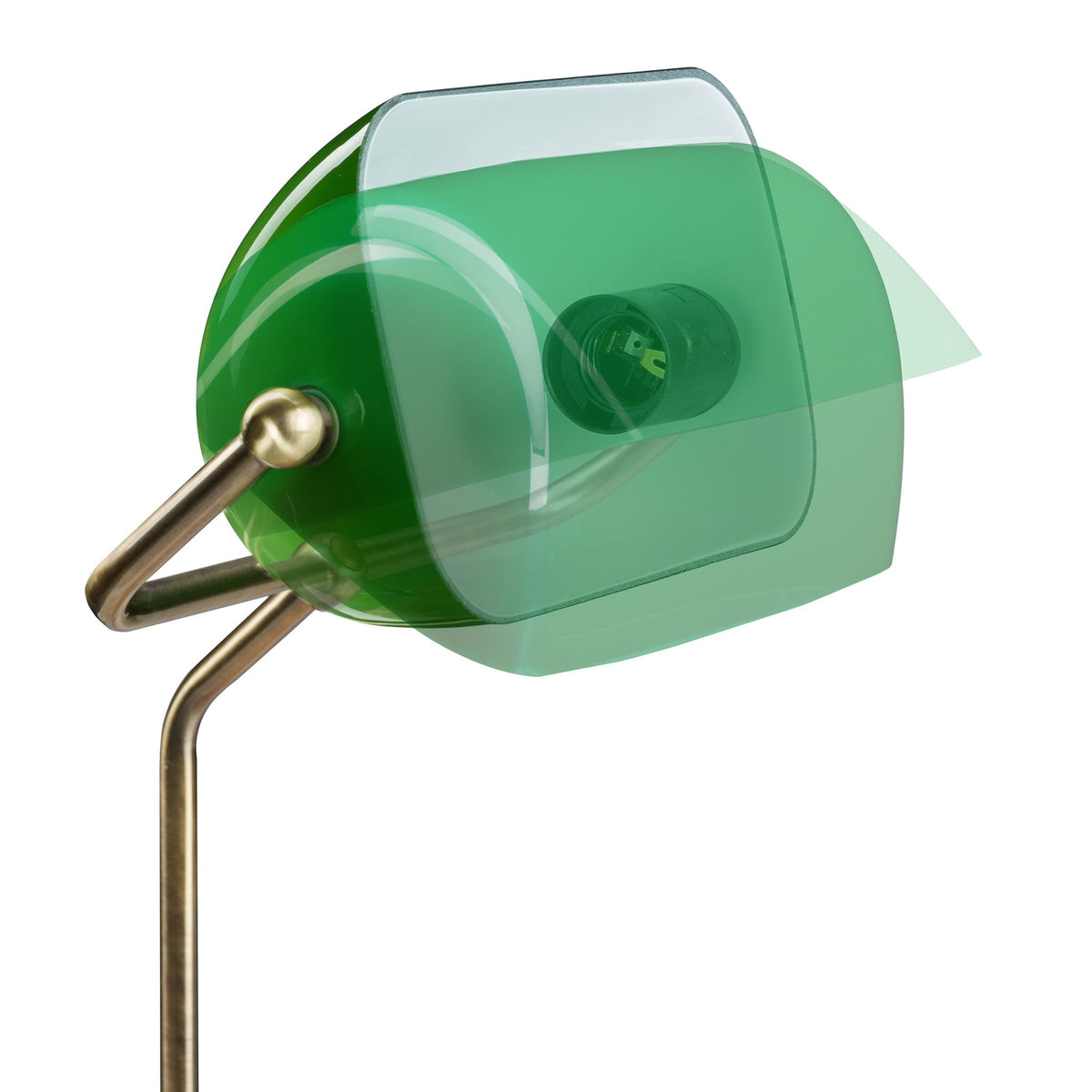 Banker lamp with green screen
