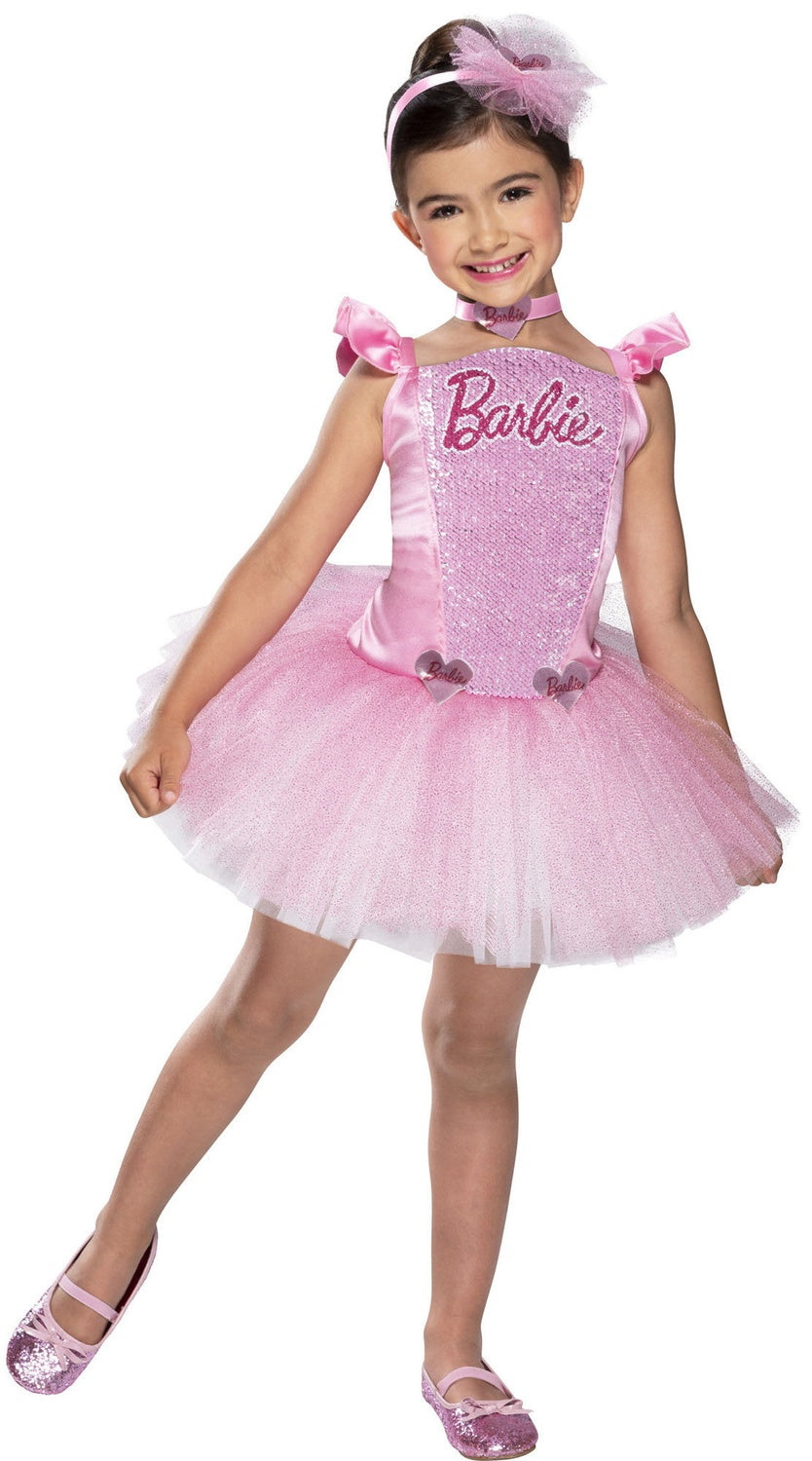 Barbie Ballerina Dress And Hairband 104-116Cm
