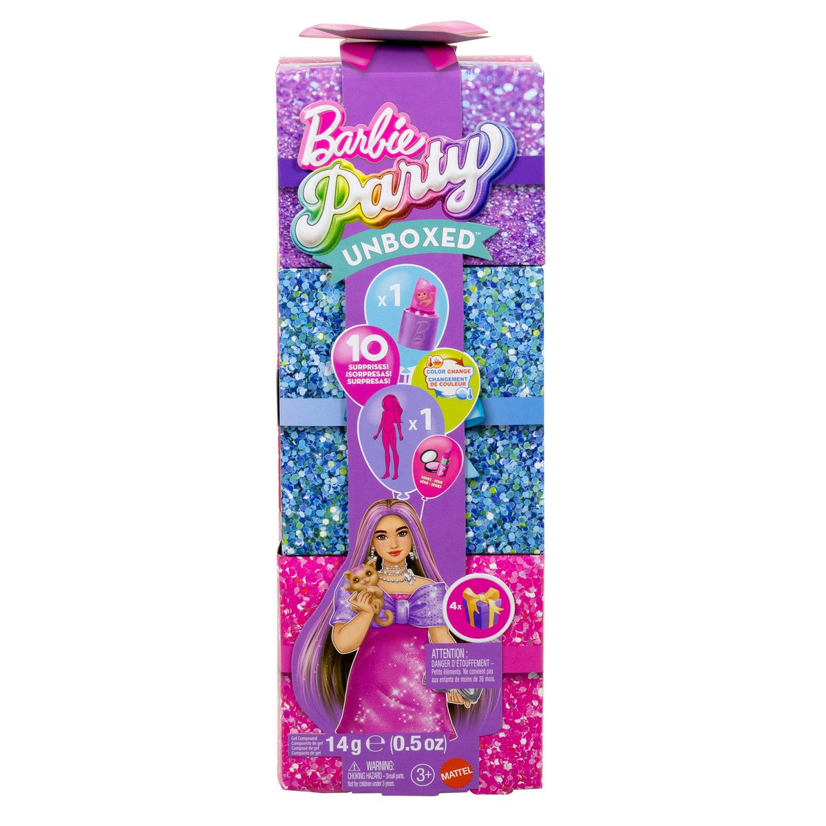 Barbie Glam Party Set with Doll & 10 Surprises