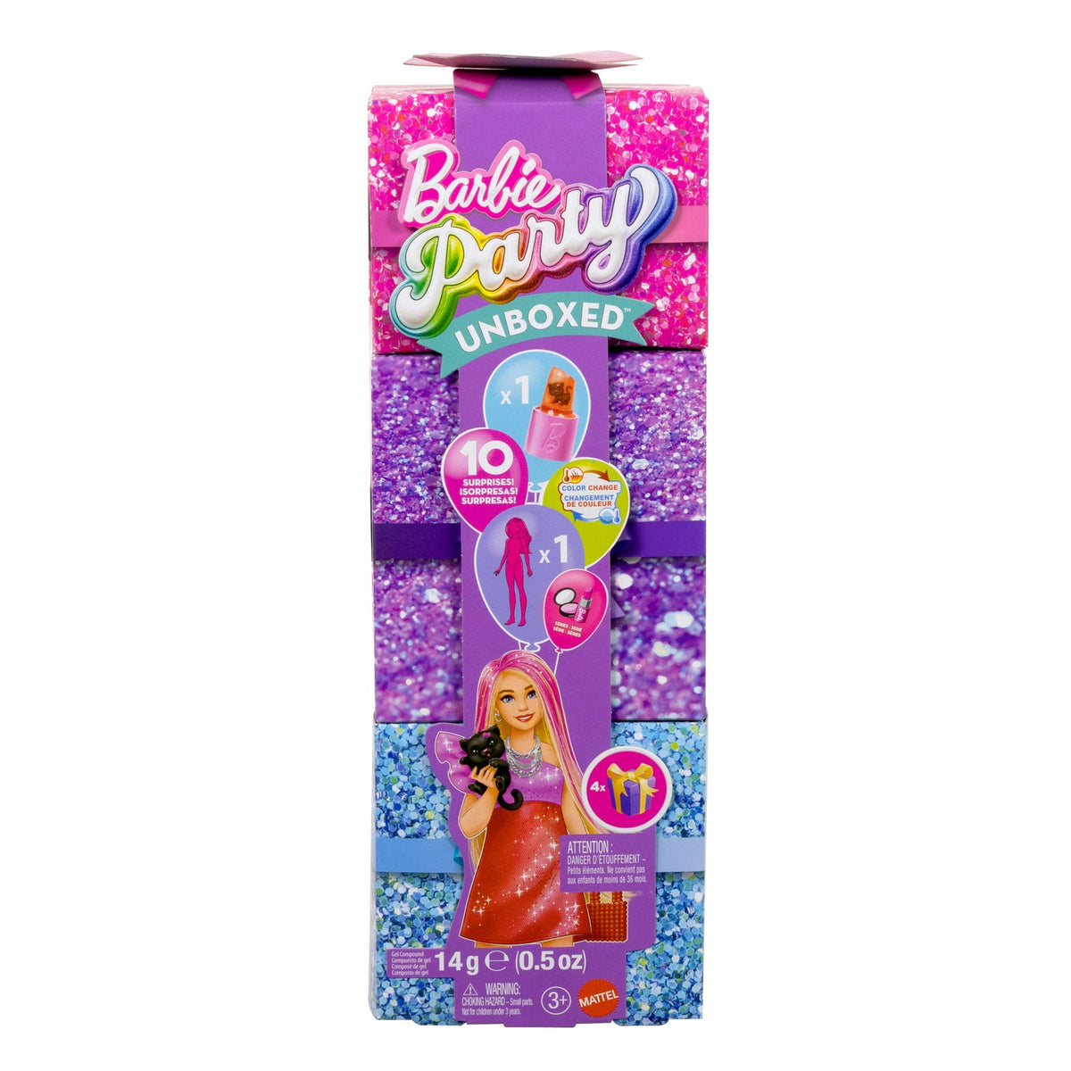Barbie Glam Party Set with Doll, Makeup, and Surprises