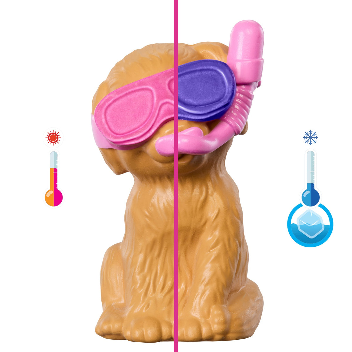 Barbie Puppy Pool Playset with Color-Changing Dogs