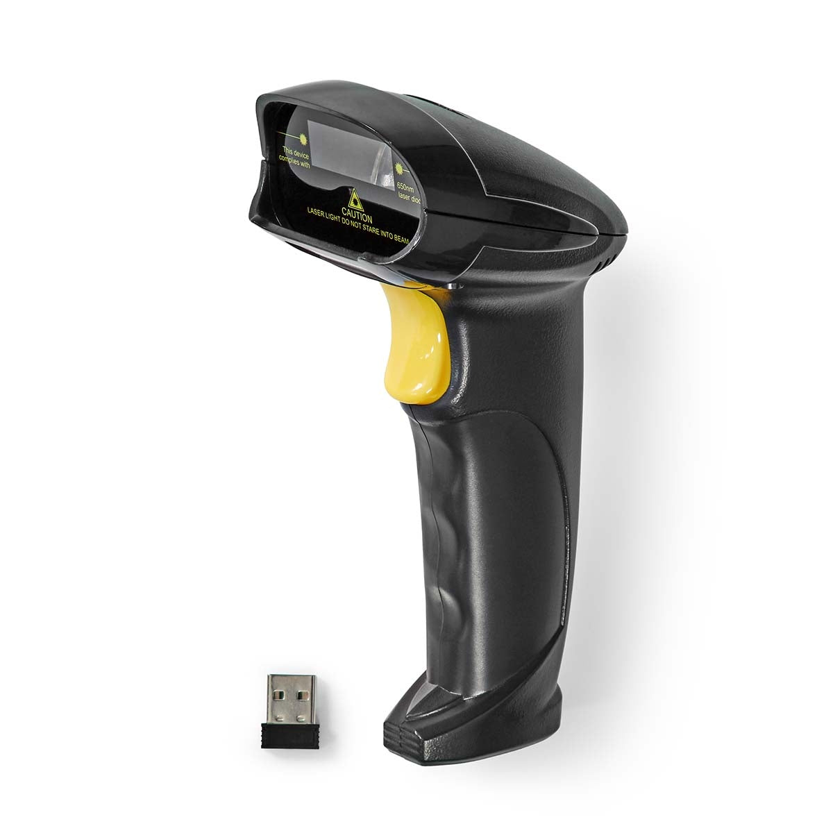 Barcode Scanner | Laser | Wireless | 1D linear | Battery powered / USB power | USB dongle