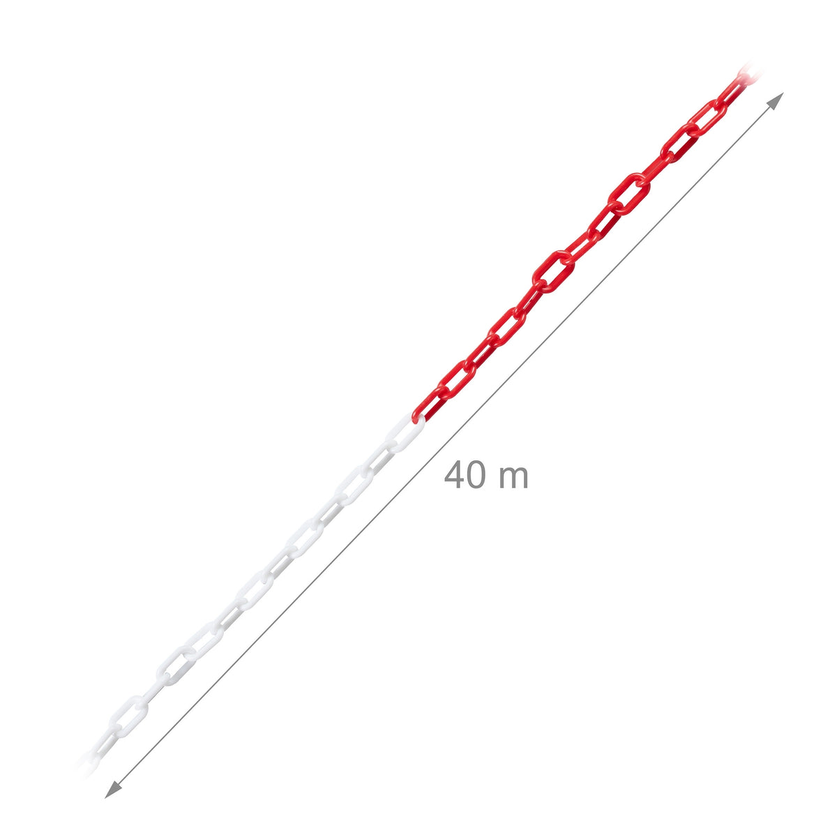 Barrier chain in red and white