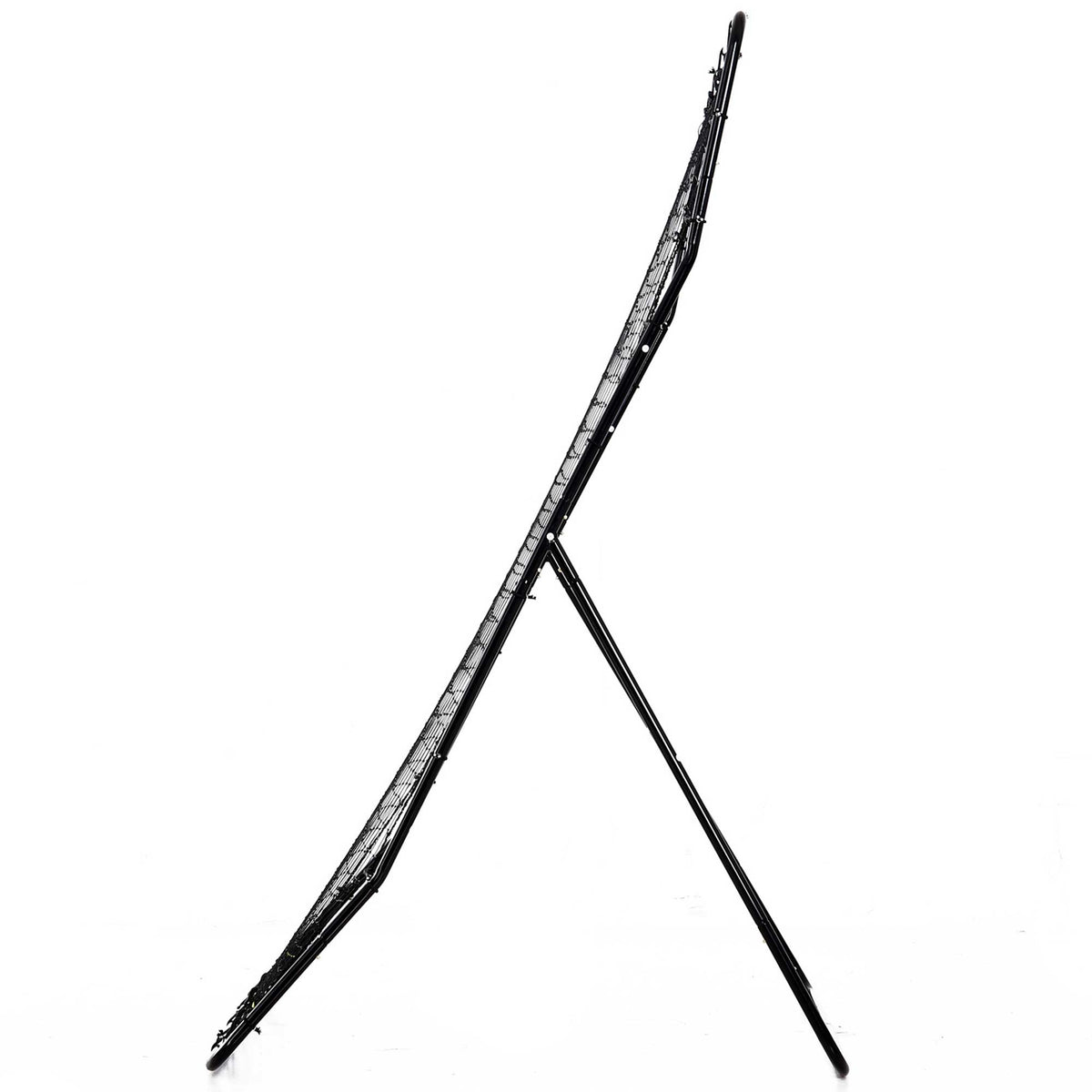 Baseball Rebounder PitchBack, Portable Rebound Wall Net with Hitting Zone for Baseball, Football, Metal, Black, 123 x 174 cm