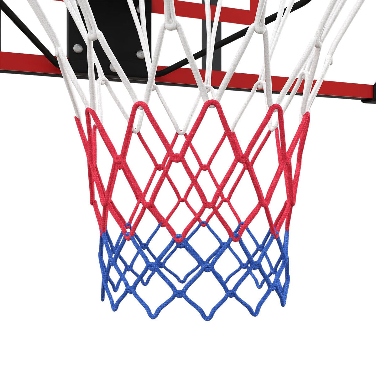 Basketball Hoop, Basketball Board with Basket, Basketball Net with Basketball Board, Wall Mounted, Outdoor, Steel, 113 x 61 x 73 cm, Red