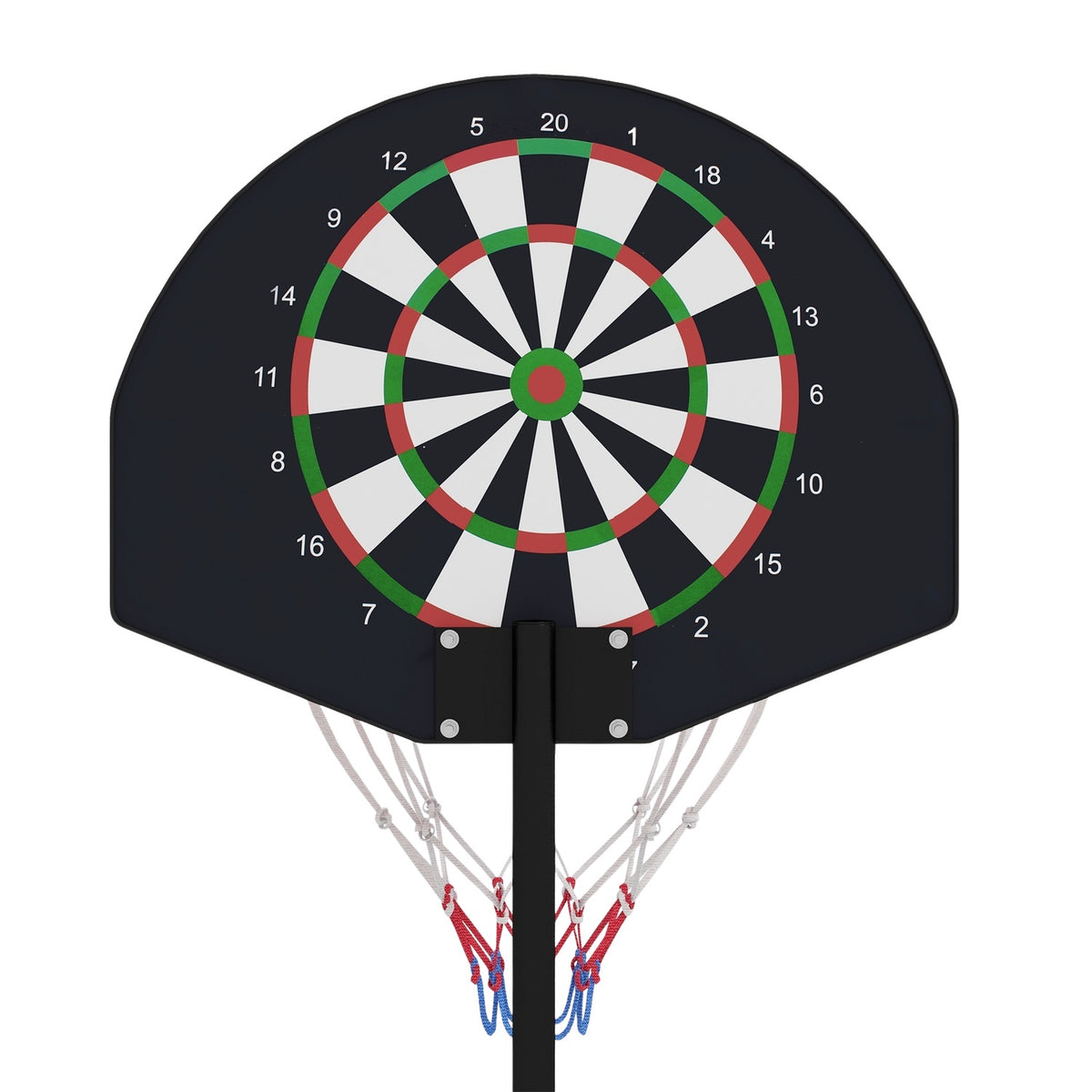 Basketball Hoop Stand Height-Adjustable Basketball Stand Magnetic Dartboard 129-179Cm