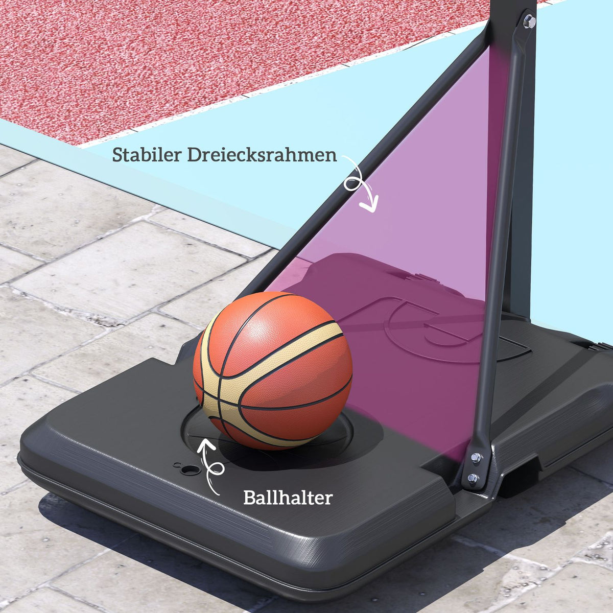 Basketball Hoop with Stand Roll 146-236 cm Height Adjustable Basketball Stand with 71x45cm Back Wall Portable Hoop System for Teenagers Adults Basketball System for Indoor Outdoor |