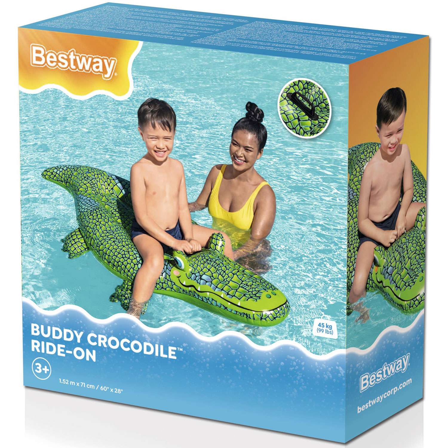 Bath mattress Buddy Crocodile Ride-On 1.52m x 71cm