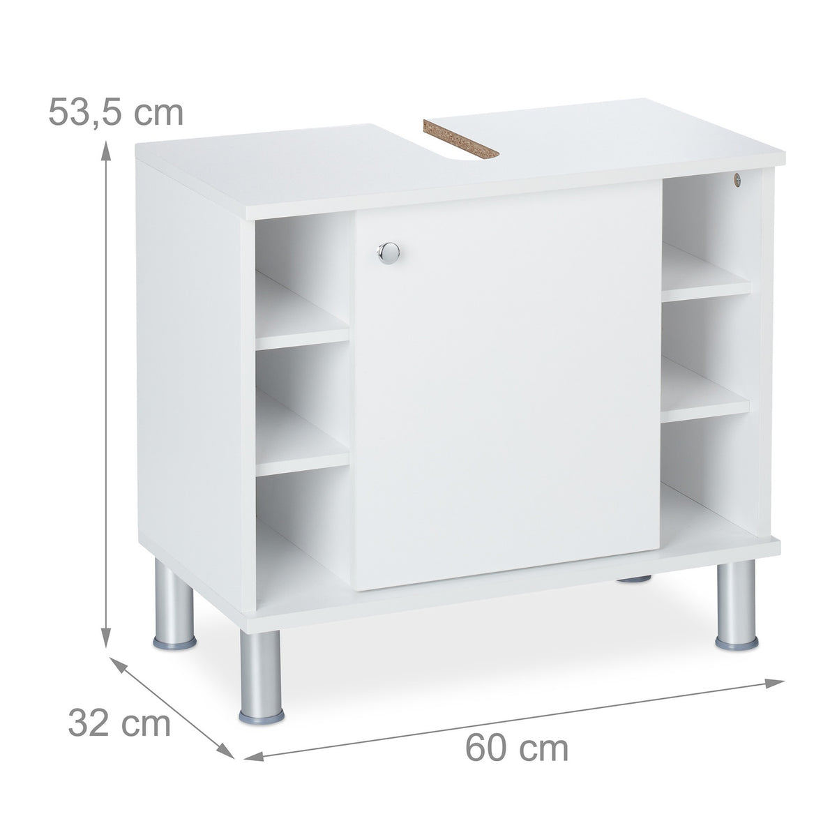 Bathroom Cabinet with Door and Shelves