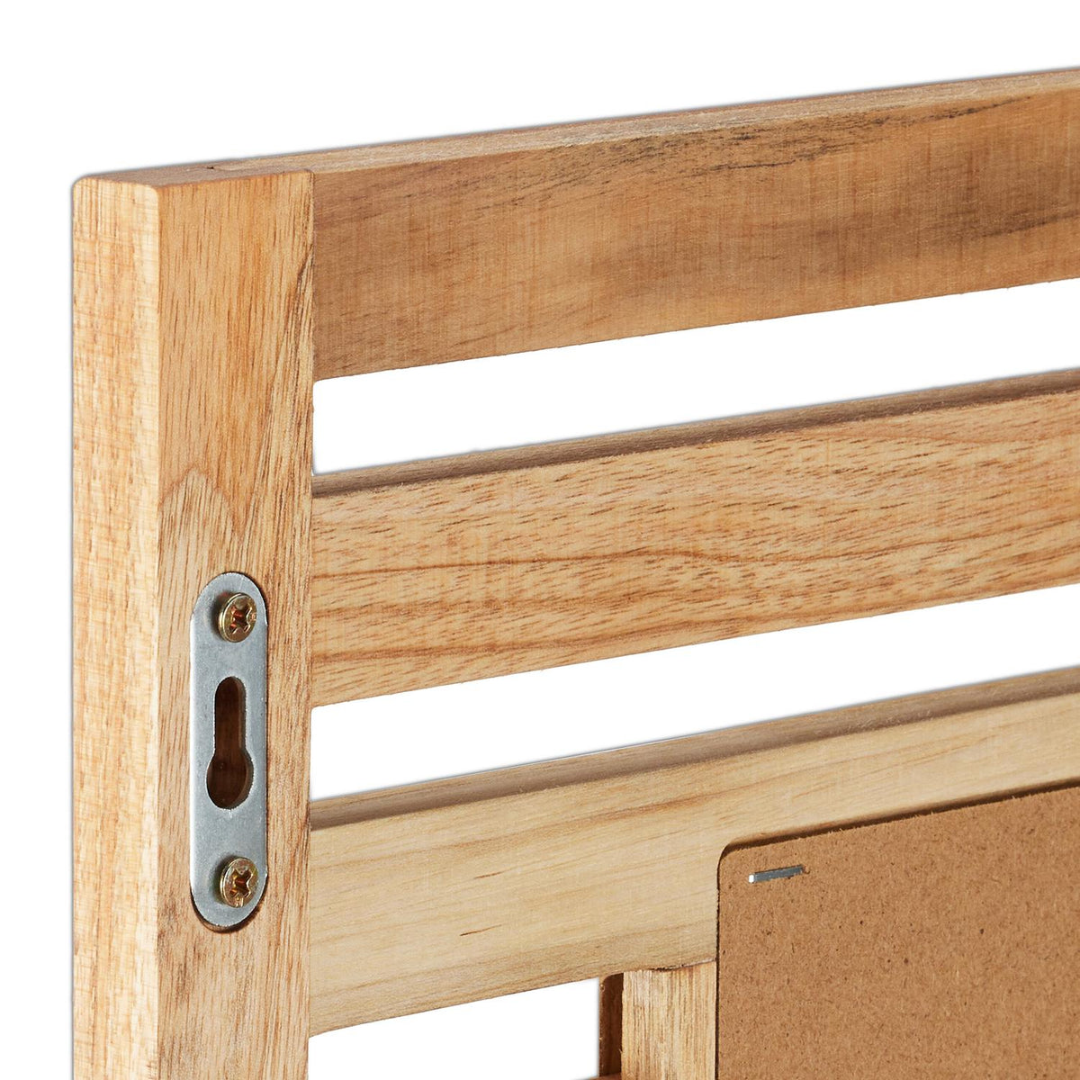 Bathroom Mirror with Shelf – Natural Walnut Wood
