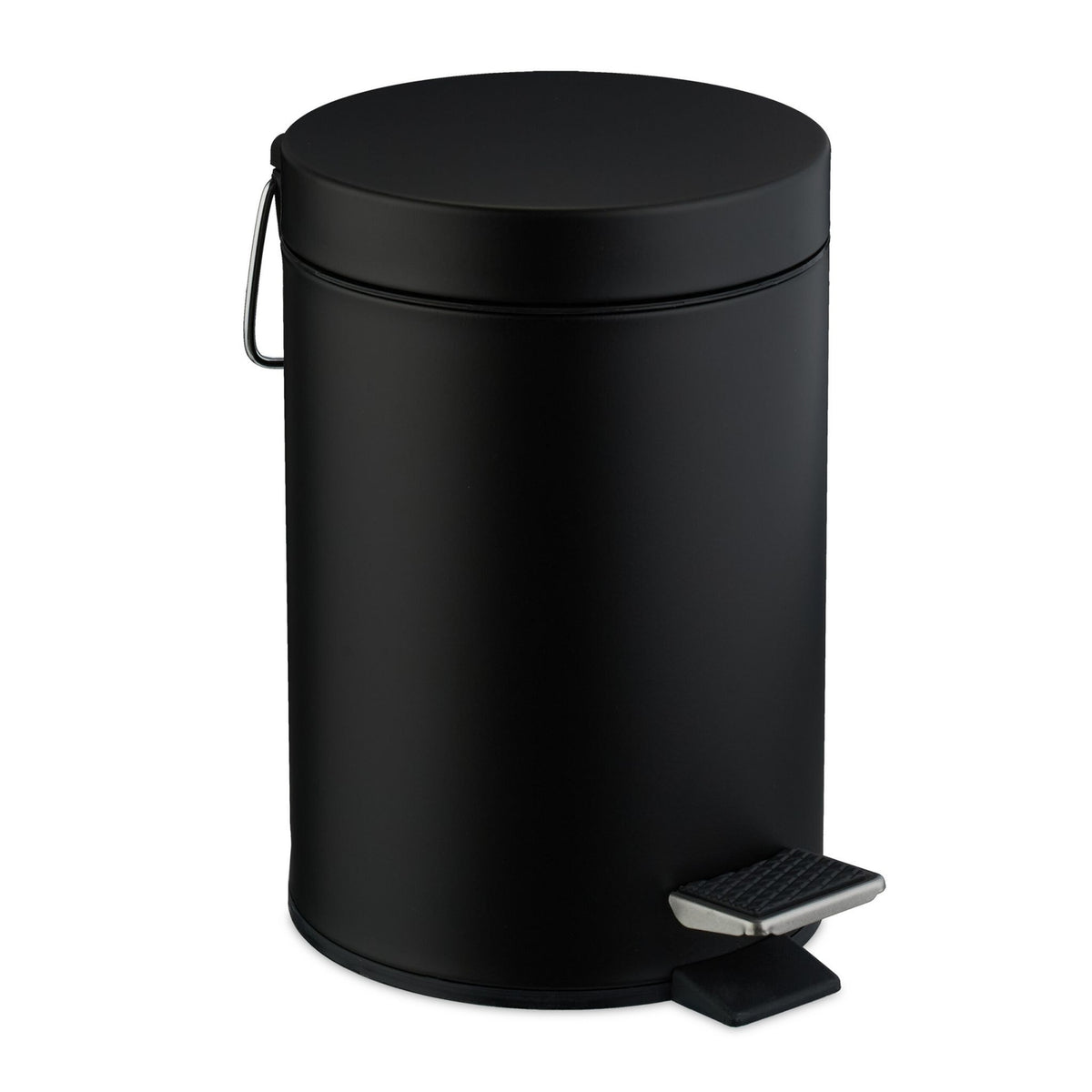 Bathroom Pedal Bin, 3L Matte Metal