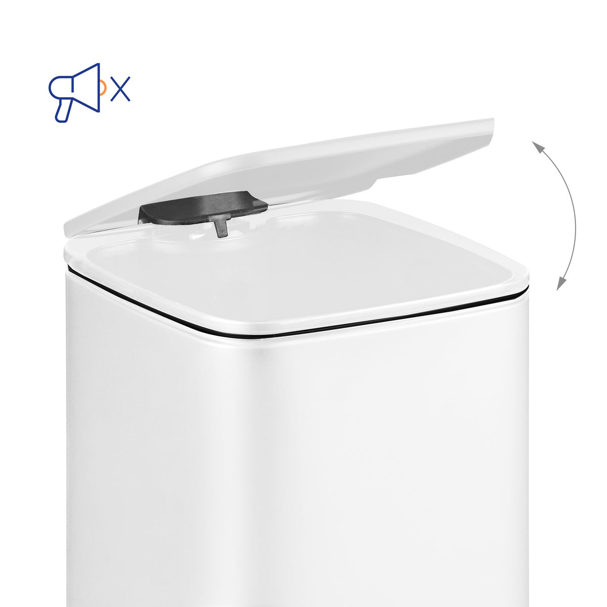 Bathroom Pedal Bin, 6L – Soft-Close, Hands-Free