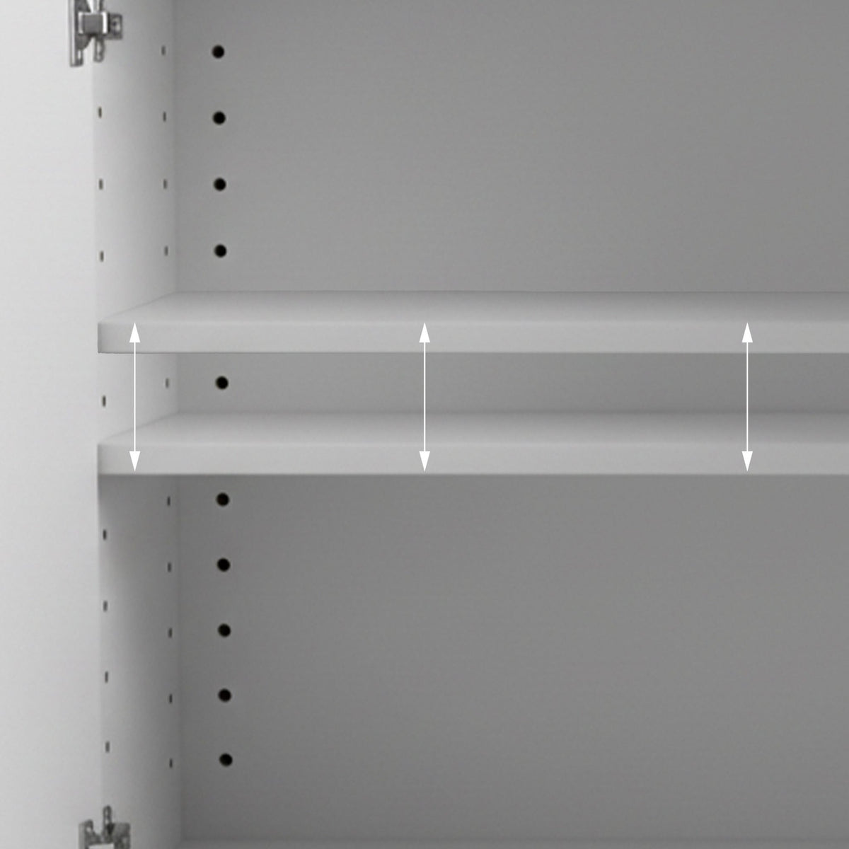 Bathroom Wall Cabinet, 3 Adjustable Shelves