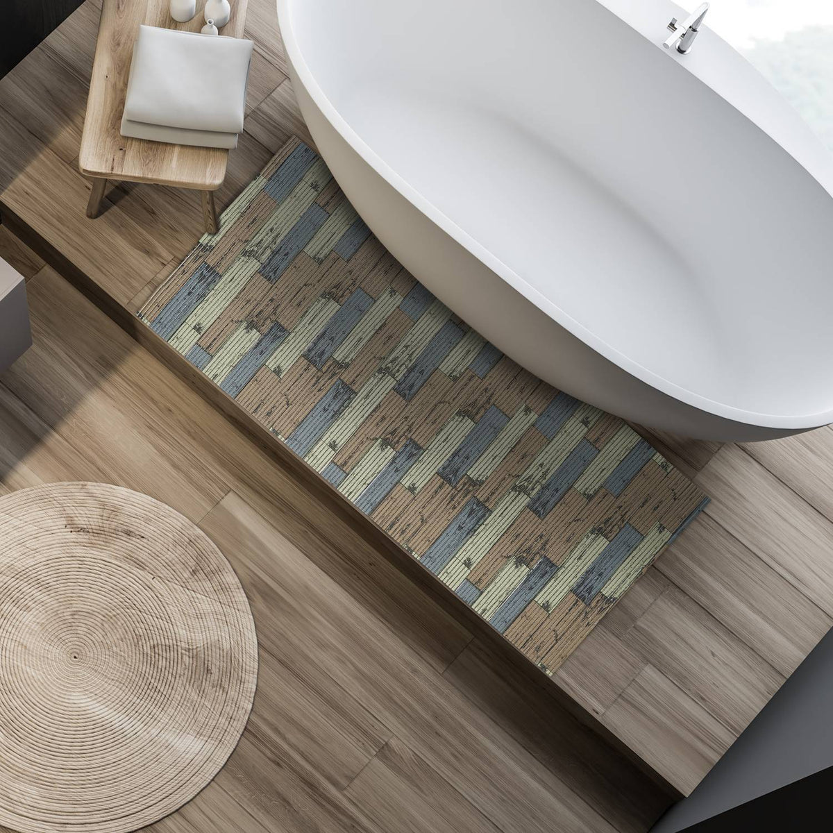Bathroom mat in soft foam