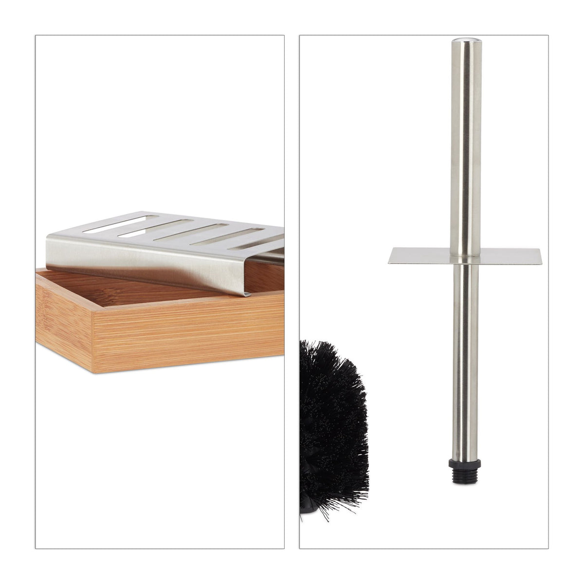 Bathroom set bamboo 6 parts