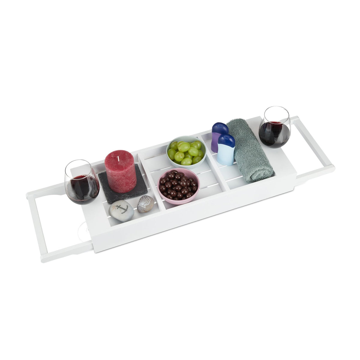 Bathroom shelf White Extendable