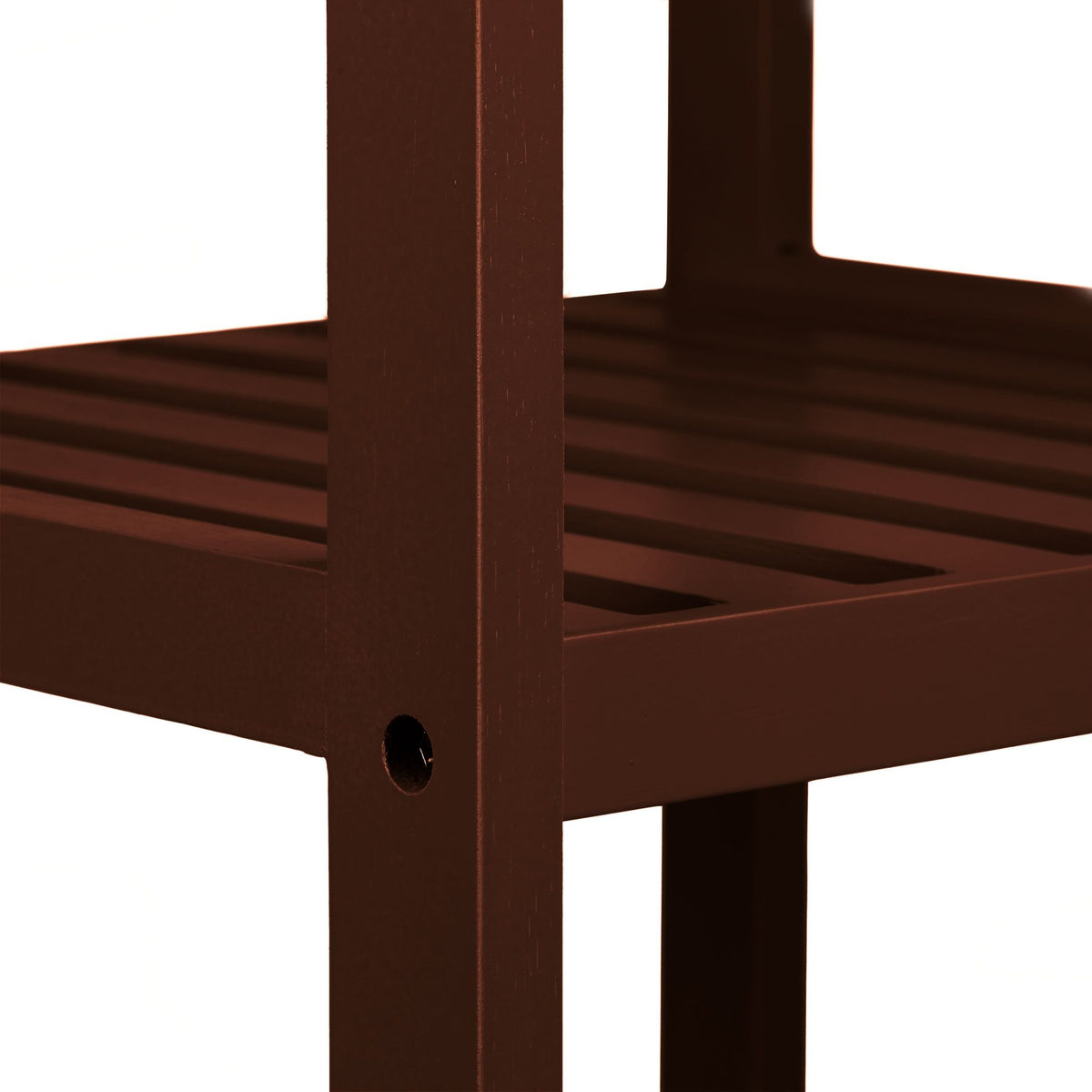 Bathroom shelf bamboo dark brown