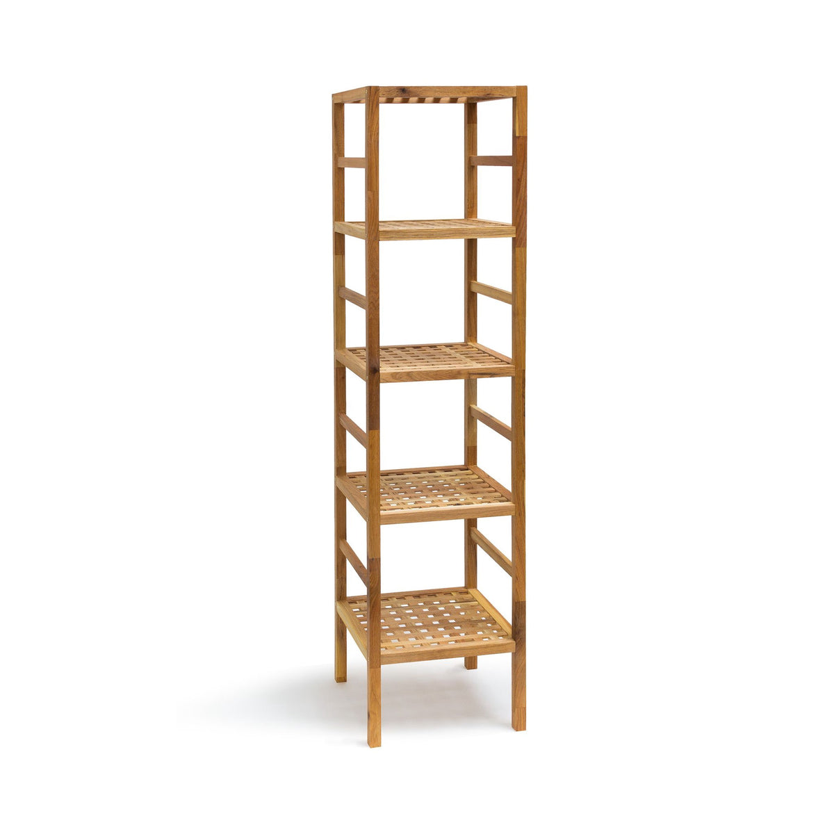 Bathroom shelf walnut wood