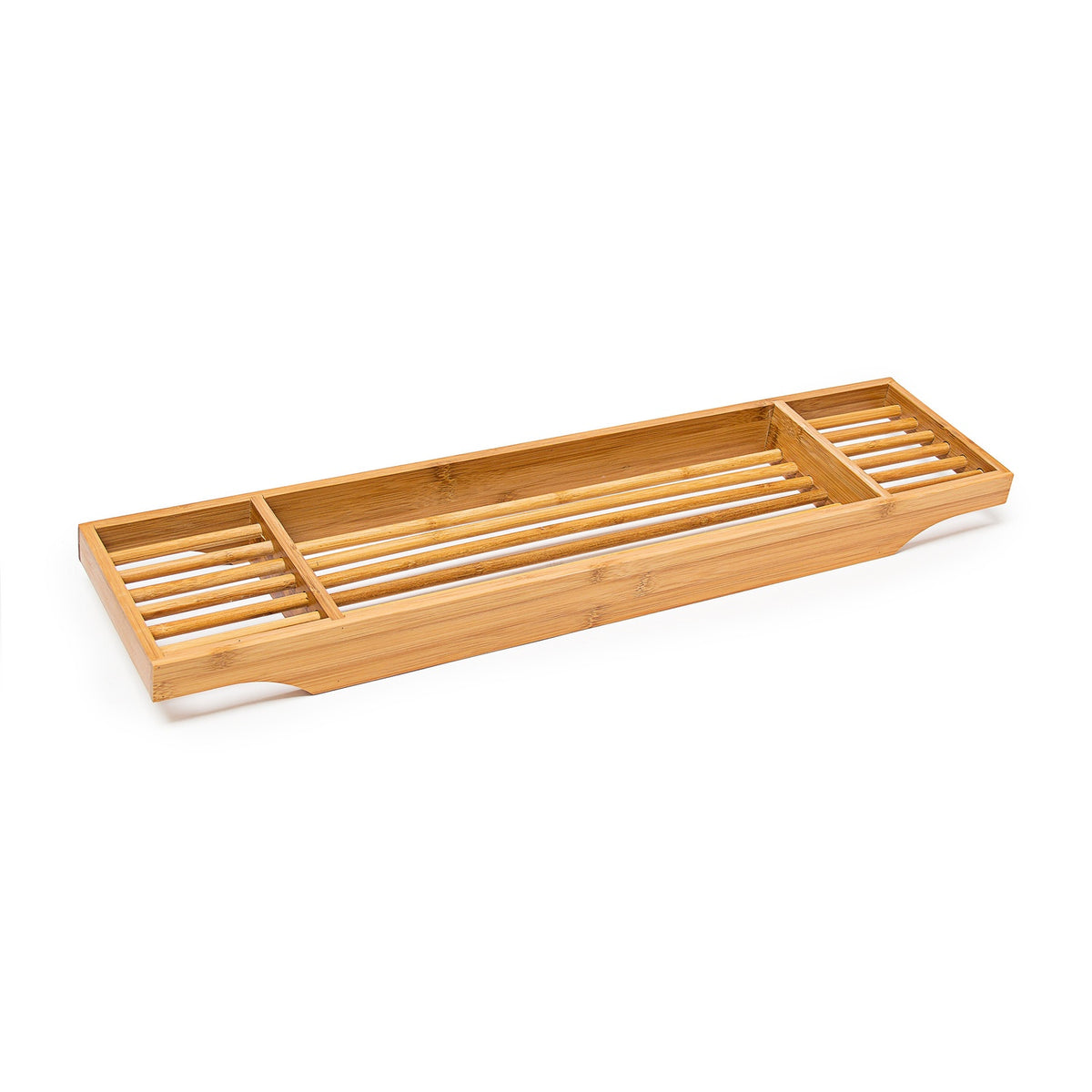Bathtub shelf with 3 compartments