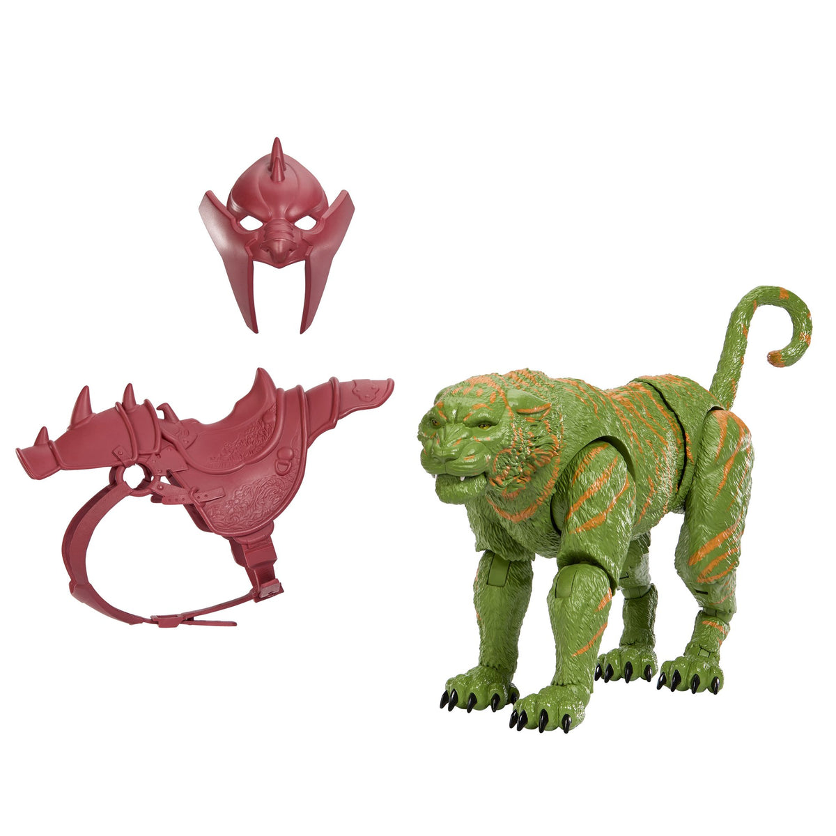Battle Cat Figure with Movable Jaw and Removable Armor