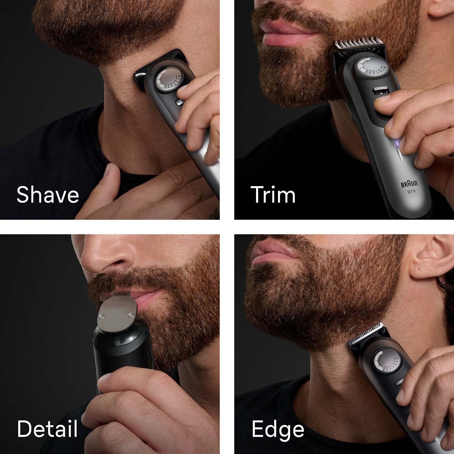 Beard Trimmer, Satin Chrome Finish
